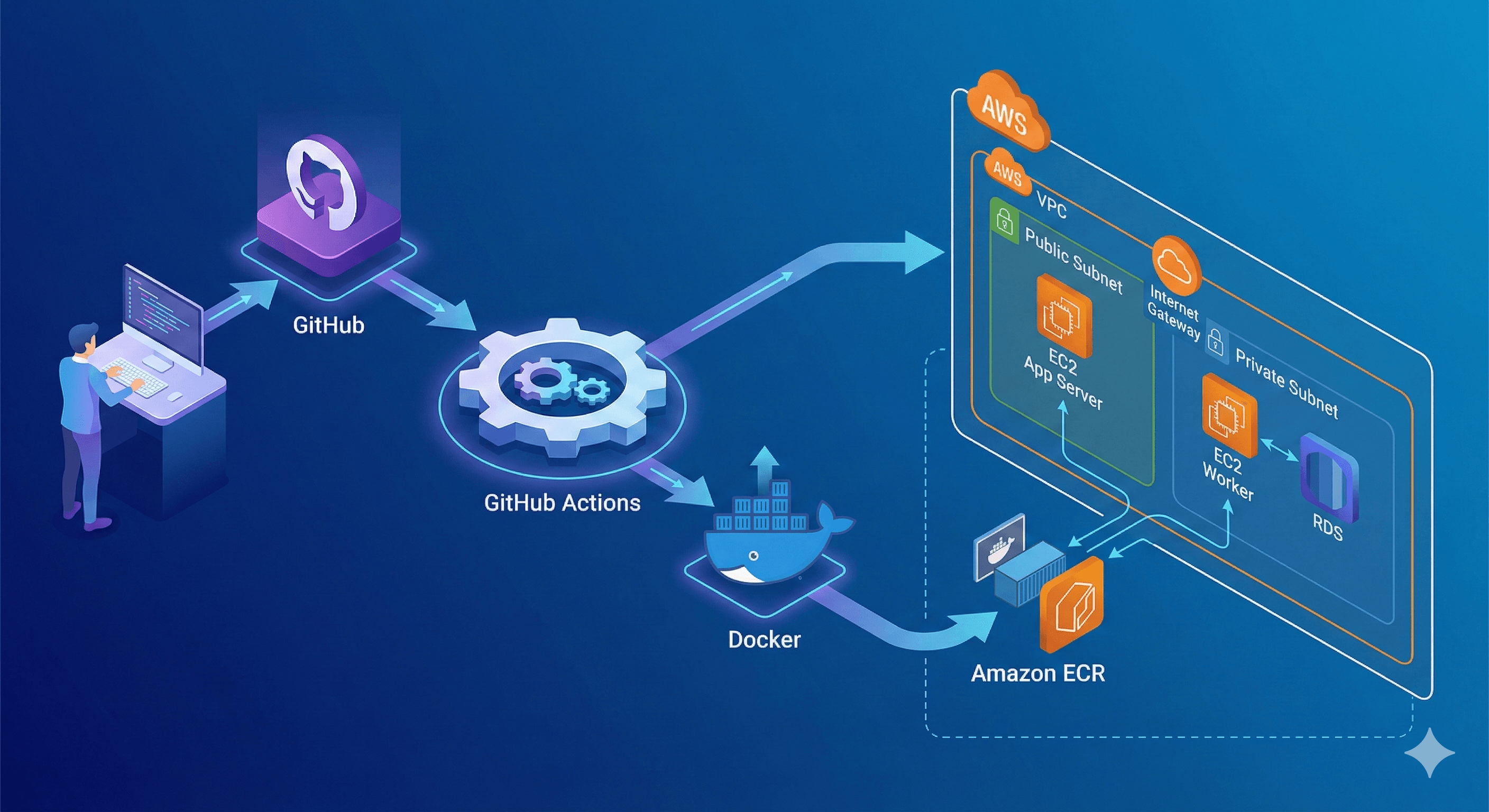 End-to-End DevOps Automation: Linux, Docker, Terraform & CI/CD